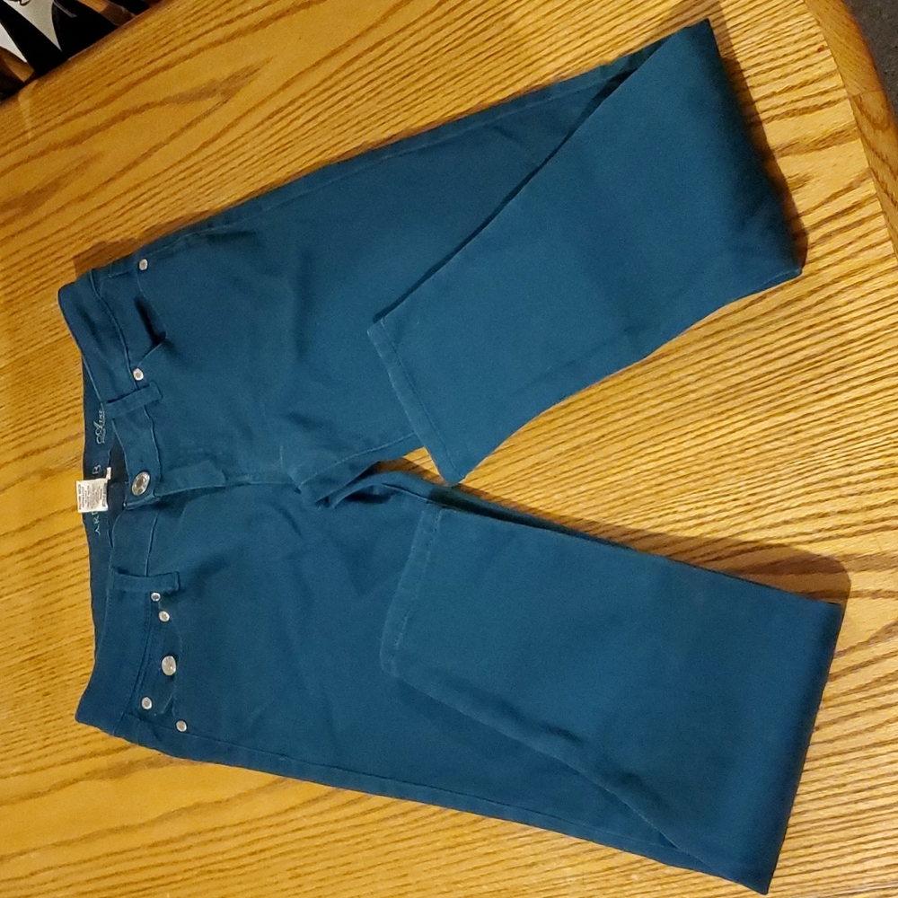 Arden B. Ava Ankle Skinny Dk green jeans Size 6
